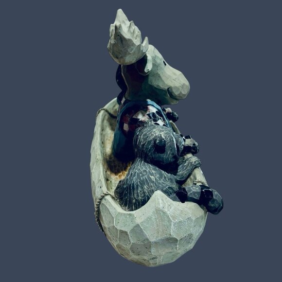 Welcome To Our Cabin Bear, Moose, & Raccoon Forest Wildlife Statue Decor Display - Picture 11 of 12